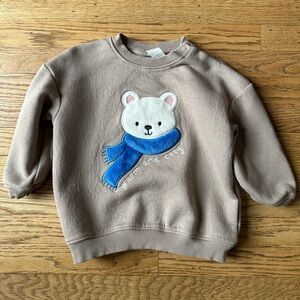 NWOT H&M Toddler Bear Sweatshirt
